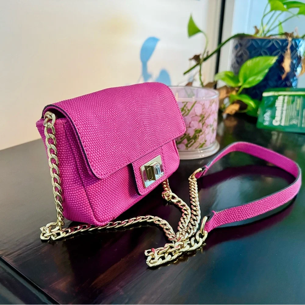Juicy Couture Emblazon Mini Crossbody Bag Pink NWOT